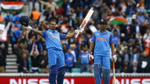 Dhawan notched up his 10th century and his third in the ICC Champions Trophy to continue his marvellous form.