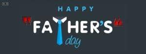 Happy Father's Day Designer Text Facebook Cover