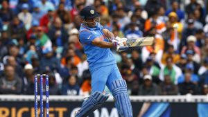 MS Dhoni slammed his 62nd fifty as India notched up 321/6.