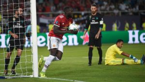 Manchester United did finally get a goal back thanks to Romelu Lukaku.