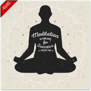 Meditation is the key for success - Greeting Card