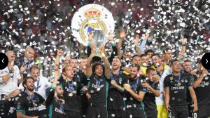 Real Madrid have now won both the UEFA Champions League and the UEFA Super Cup for two years running.
