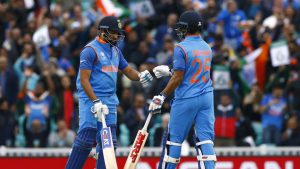 Rohit and Dhawan shared an opening partnership of over 100 for the fourth time in the Champions Trophy, a record that they bettered