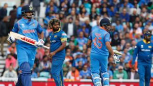 Rohit and Dhawan’s partnership put India on course for a big total