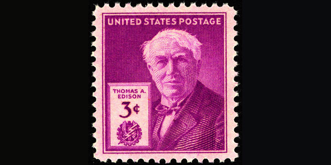 Thomas Alva Edison US Postal Stamp