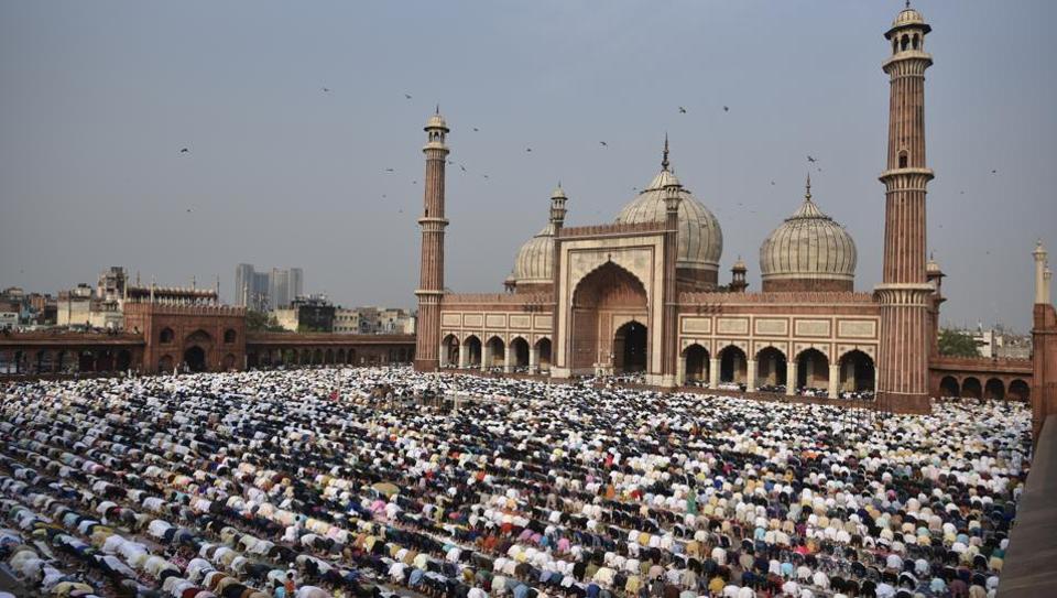Thousands of Muslims thronged the Jama Masjid and other mosques on Eid-ul-Fitr on Monday, celebrating the festival with special prayers