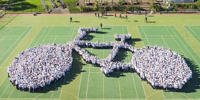 Largest human image of a bicycle