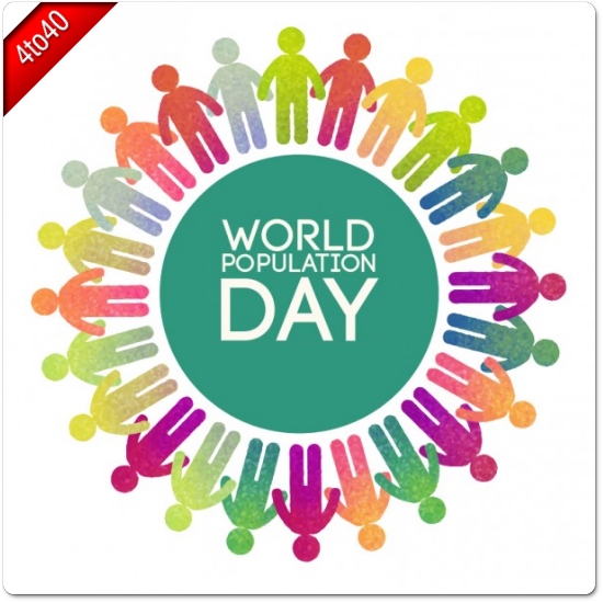11 July World Population Day Greeting Card
