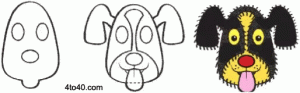 Draw a pet dog
