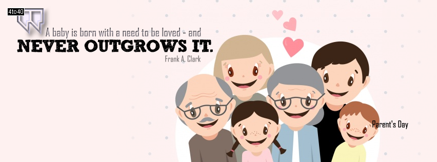 Parent's Day Facebook Cover with Quotation