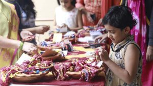 The festival falls on the full moon day in the Shravan month according to Hindu calendar. Raksha Bandhan in Sanskrit means ‘the tie or knot of protection’ and it is brother’s duty to care and shield her sister.
