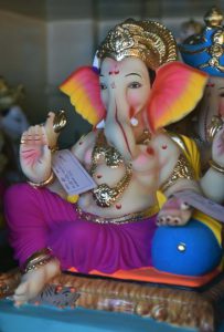 Ecofriendly Ganesh idols as against PoP idols are made from biodegradable materials and thus do not harm the environment.