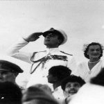 Lord Mountbatten and Pandit Jawaharlal Nehru photographed during the first Independence Day Celebrations at India Gate, New Delhi.