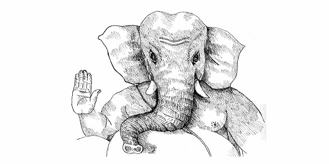 How Ganesh came to have elephant's head