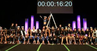Largest cheerleading pyramid