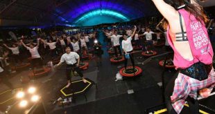 Most People on Trampolines