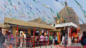 Many people fast and visit temples during this festive time.