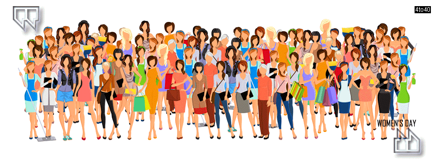 International Womens Day With Group of Women Facebook Cover