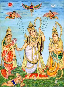 Hindu people celebrate it as a 9 days festival by organizing the Akhand Paath of the Ramacharitamanas, religious bhajan, havan, ritual kirtan and distribution of prasad after the puja and Aarti at 9th day.