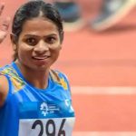 India Dutee Chand reacts after winning Silver medal in the women's 200m final event