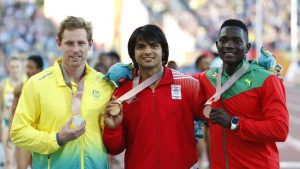 Neeraj Chopra won the mens javelin throw title after he registered his seasons best performance