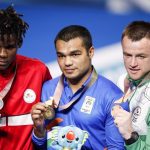 Vikas Krishan won the mens 75 kg gold by beating Dieudonne Wilfried Seyi Ntsengue of Cameroon in the final with a unanimous 5-0 decision by the judges in favour of the Indian