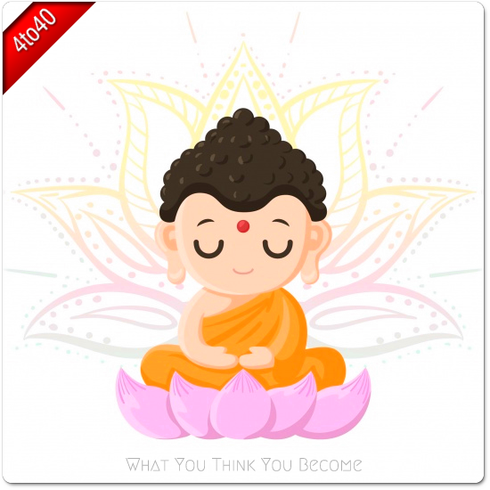 What You Think You Become Buddha Purnima Greeting