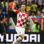 Croatia's forward Ivan Perisic hits the ball with his hand which resulted into a penalty.