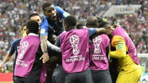 Paul Pogba made it 3-1 for France in the second half