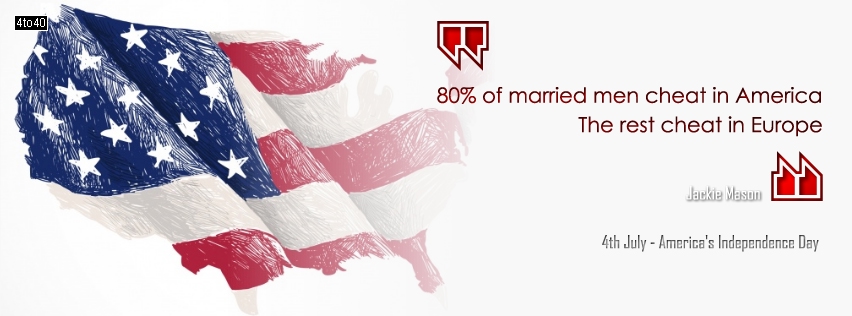 US Married Man Facebook Cover With Quote