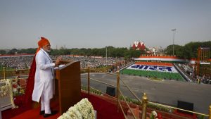“We want to progress more. There is no question of stopping or getting tired on the way,” Modi said. “The world earlier viewed India as a country hit by policy paralysis, delayed reforms, now it sees it as a multi-trillion dollar investment destination.”