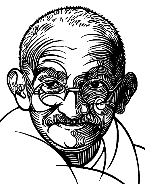 Mahatma Gandhi Illustration
