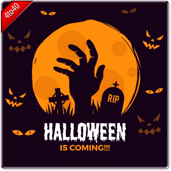 Halloween is coming greeting card