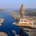 A view of Statue of Unity, in Kevadia colony of Narmada district, October 31.