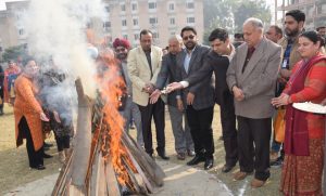 Lohri was celebrated at KCL Institute of Management and Technology and Lyallpur Khalsa College of Engineering in Jalandhar