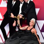 Best Original Song winners for ‘Shallow’ from ‘A Star is Born’ Lady Gaga, Mark Ronson, Anthony Rossomando and Andrew Wyatt poses in the press room with the Oscar during the 91st Annual Academy Awards at the Dolby Theater in Hollywood, California on February 24, 2019.