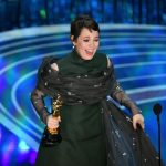 Olivia Colman winner Best Actress award for the film The Favourite onstage during the 91st Annual Academy Awards at Dolby Theatre on February 24, 2019 in Hollywood, California.