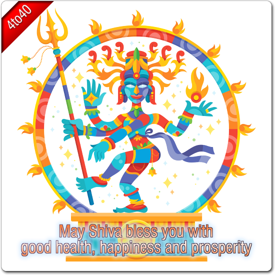 Mahashivaratri Digital Greeting Card With Text Message