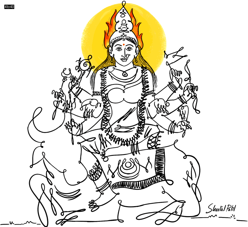 Jwalamalini Devi: Jwalamalini or Jvālāmālinī is the Yakshini of the Eighth Tirthankara, Shri Bhagwan Chandraprabhu in Jainism and was one of the most widely invoked Yakshinis in Karnataka during the early medieval period.