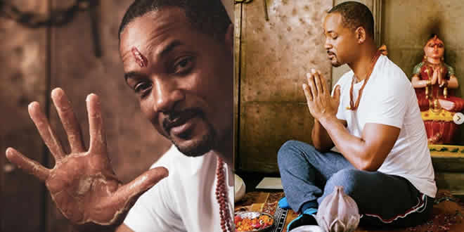 Will Smith takes part in Ganga aarti at Haridwar