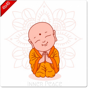 Inner Peace Buddhist Greeting Card - Kids Portal For Parents