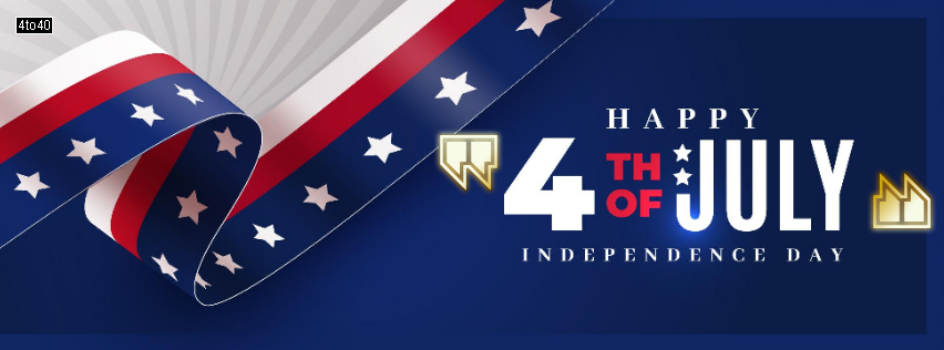 4th July Independence Day banner for Facebook profile