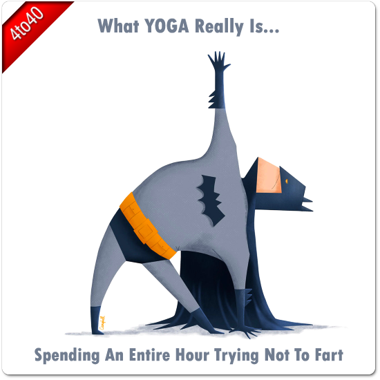 Funny Yoga Greeting Card