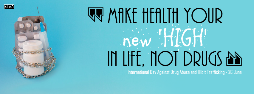 Facebook Cover with Message - Make health your 'new high' in life, not drugs