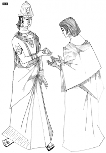 Sun god gifted Satrajit the Syamantaka gem - Illustration by Amarjeet Malik