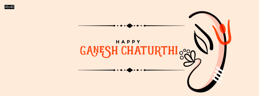 Happy Ganesh Chaturthi Creative Twitter FB Banner