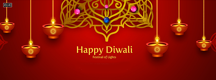 Shubh Diwali Festival of lights Facebook Cover