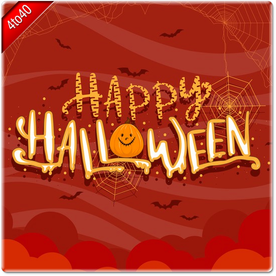 Happy Halloween celebration digital card