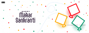 Happy Makar Sankranti Kites Festival Banner Design