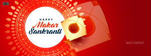 Makar Sankranti Festival kite wide Facebook banner